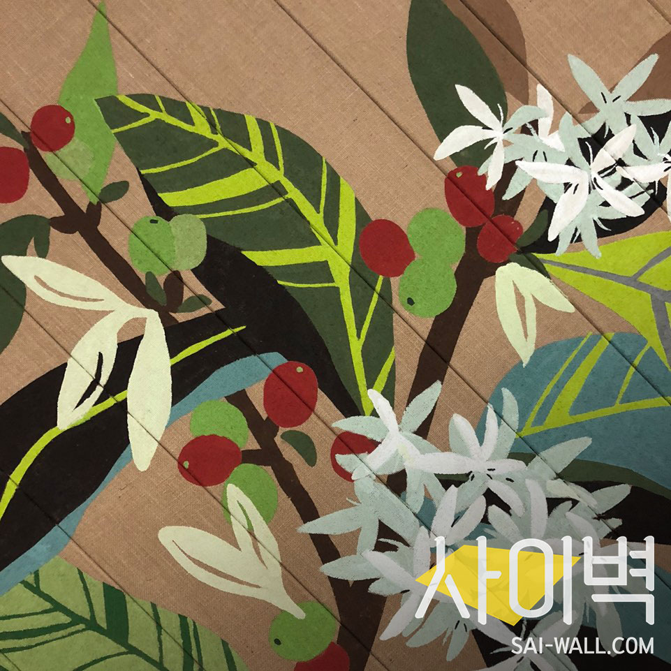 스타벅스 수유점 벽화 시공 사진 10